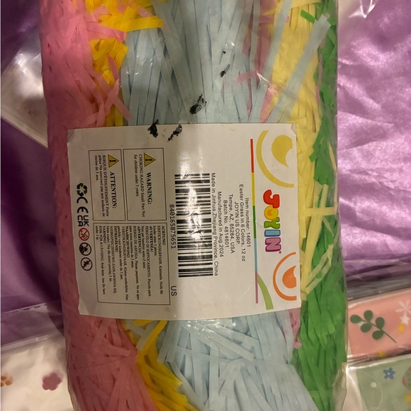 Lg Easte Bundle-Favor Bag (80) Lg Favor Bag (50) Door Cover-Basket Grass-Sticker - Picture 14 of 16